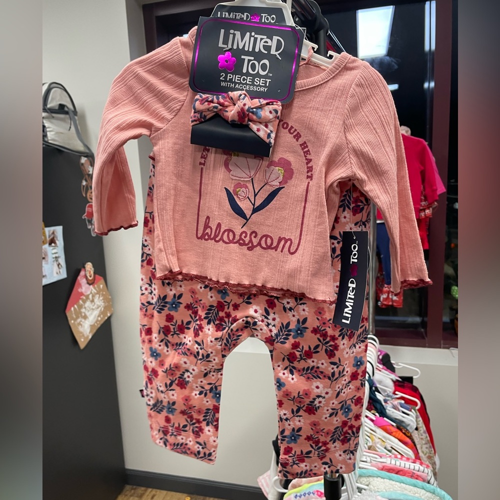 Limited too girls 12m outfit never worn only tags attached includes headband